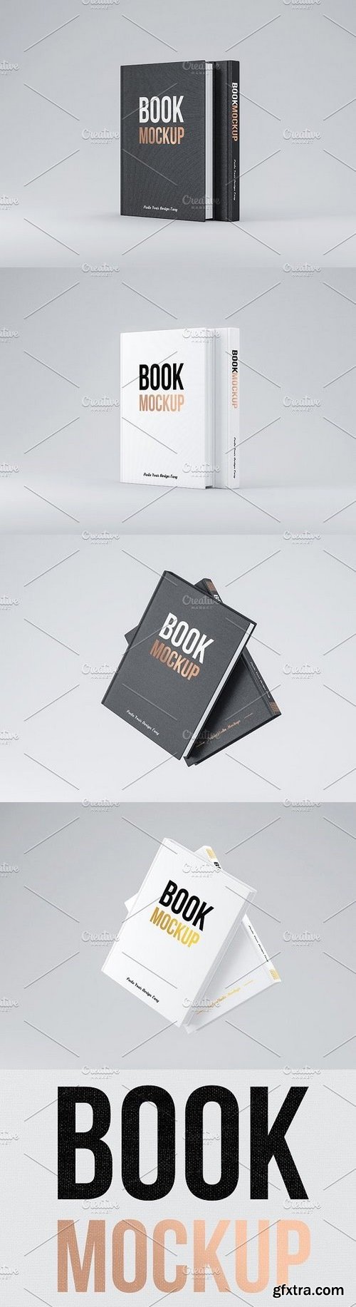 CM - Set of 6 Book PSD Mockup 1318039