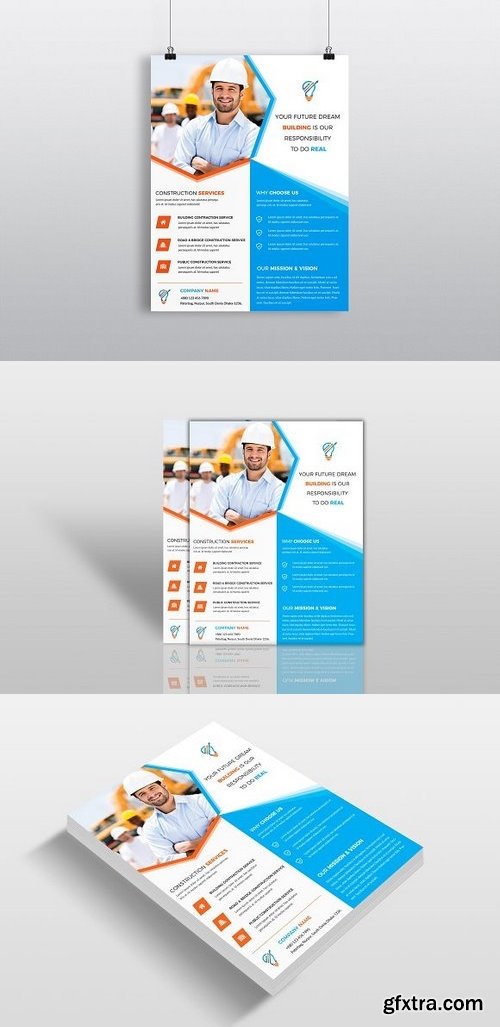 CM - Construction Business Flyer Template 1318104