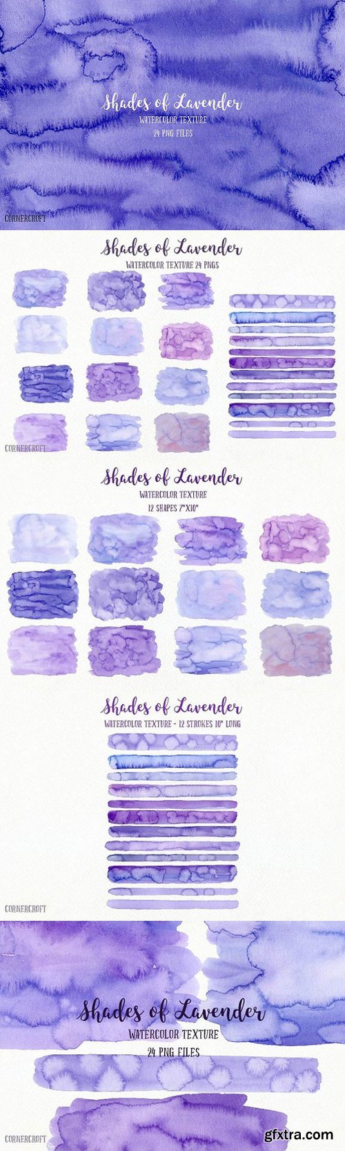 CM - Watercolor Texture Lavender Shades 1564062