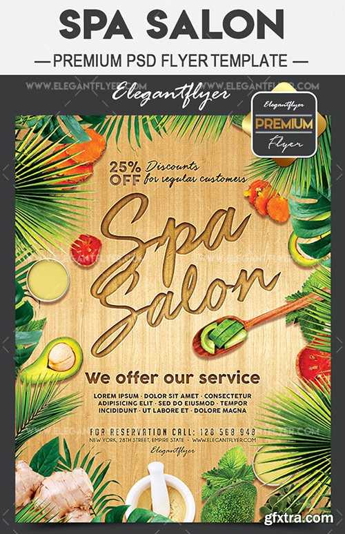 Spa Salon – Flyer PSD Template + Facebook Cover