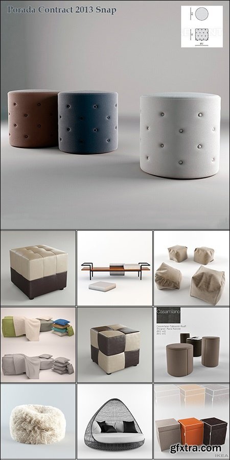 Modern Soft Seating 3D Models