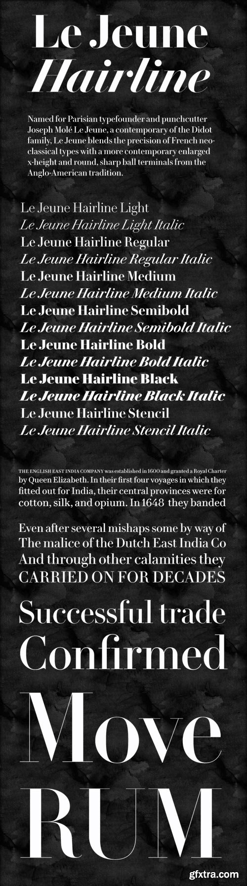 Le Jeune Hairline Font Family