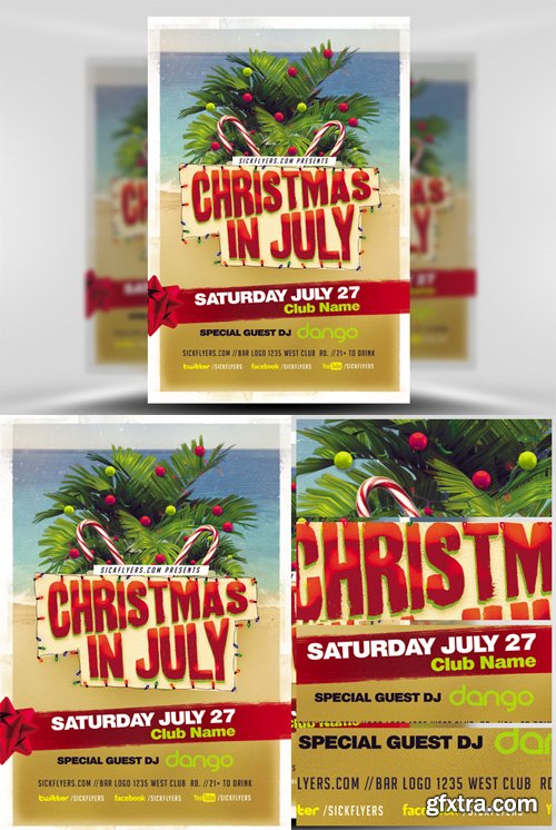 Christmas in July Flyer Template v22