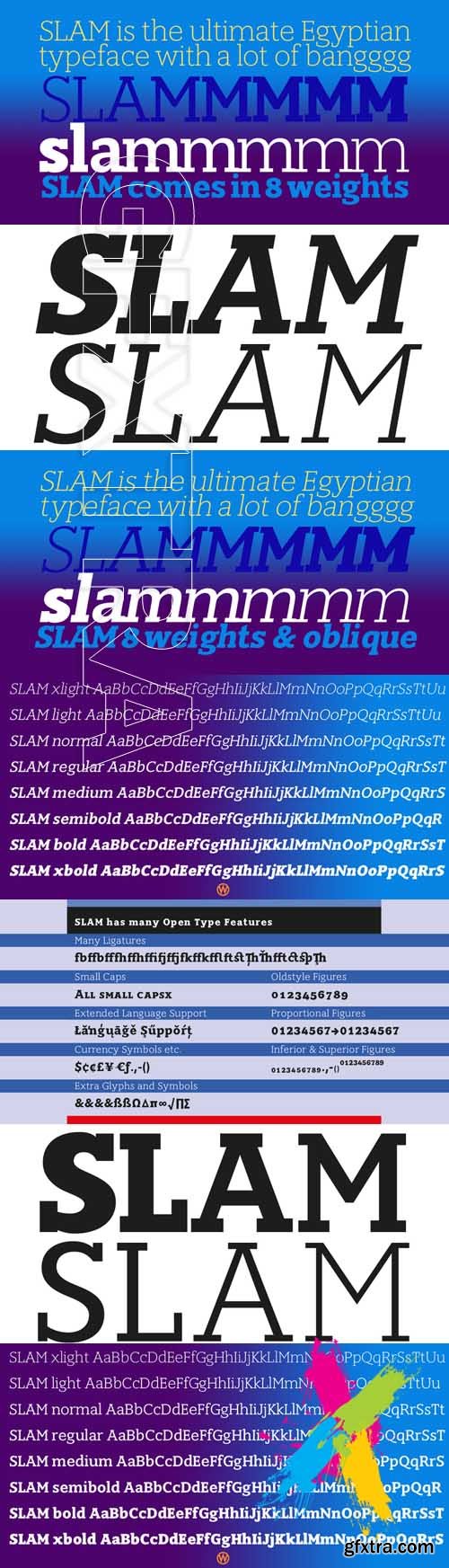 SLAM Normal font family