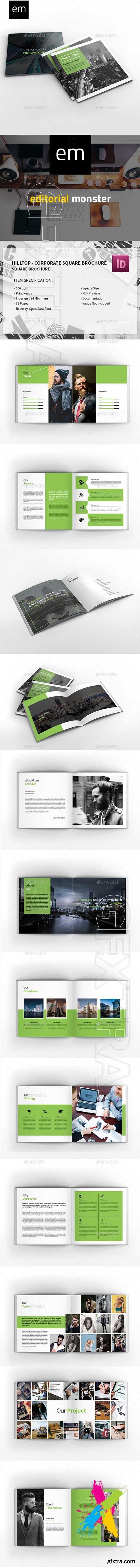 Graphicriver - Hilltop - Corporate Square Brochure 20206347