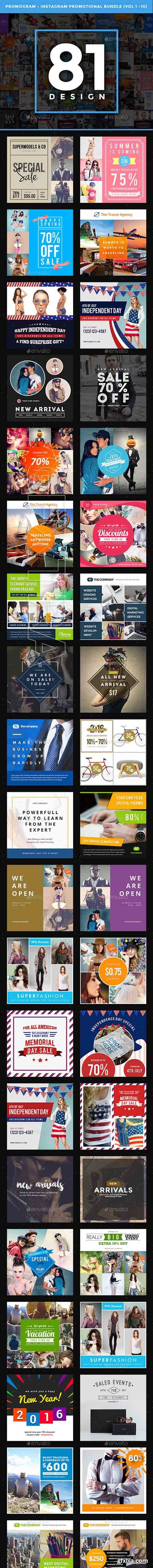 Graphicriver - Instagram Promotion Template Bundle, Promogram Vol.01 - 10 20192930