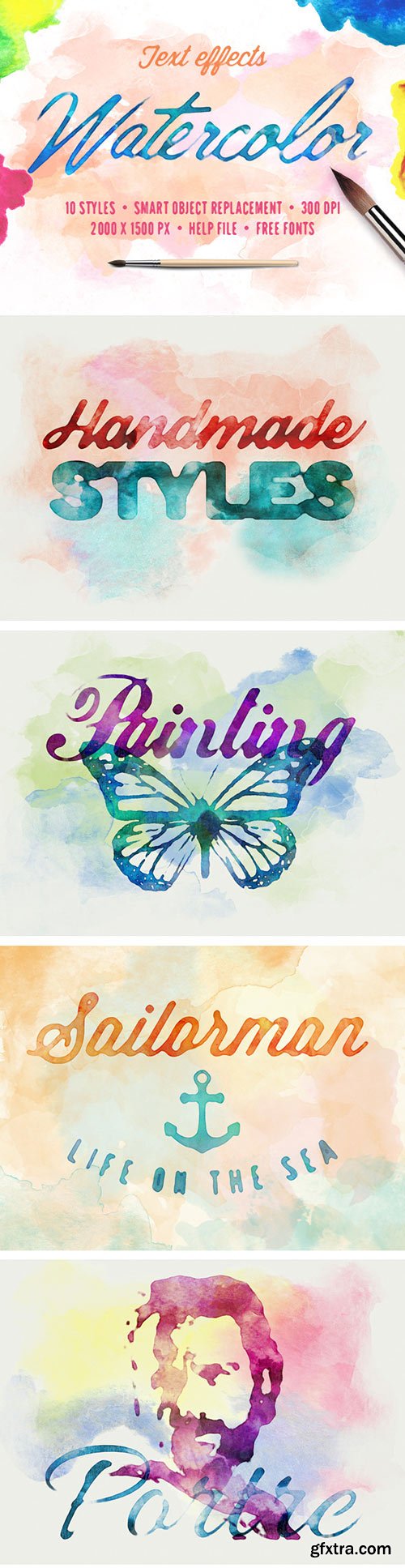 Graphicriver - Watercolor Text Effects 11199799