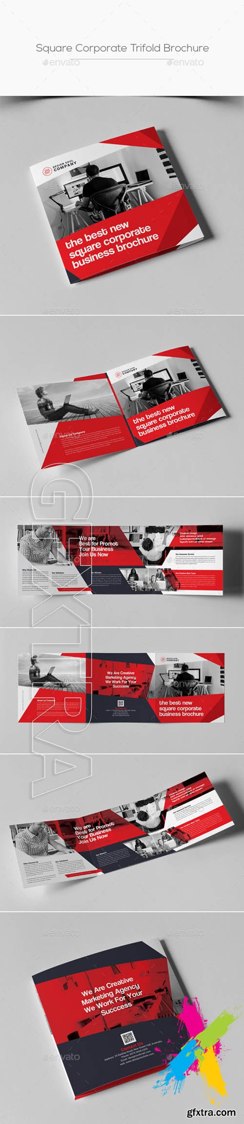 Graphicriver - Square Trifold Brochure 20219690