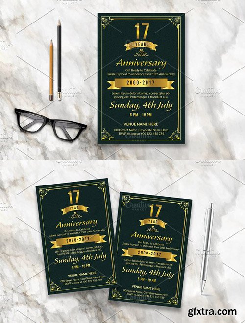 CM - Anniversary Invitation Template-V586 1648606