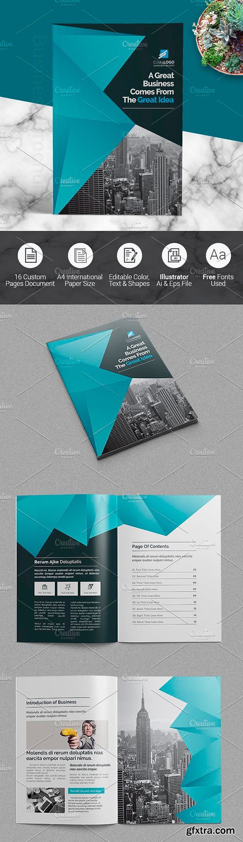 CM 1604170 - Abstract Clean Brochure