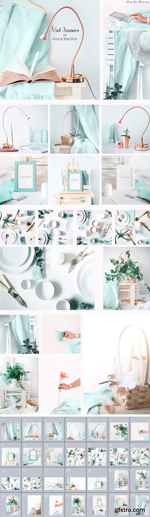 CM 1603142 - MINT SUMMER. 28 PHOTO. MOCKUPS.