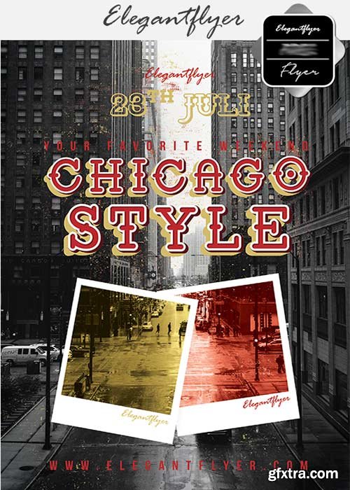 Chicago Style V5 Flyer PSD Template + Facebook Cover