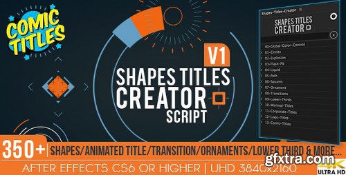 Videohive Shapes Titles Creator 20212580