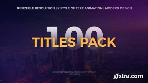 Videohive The Titles Pack 20211743