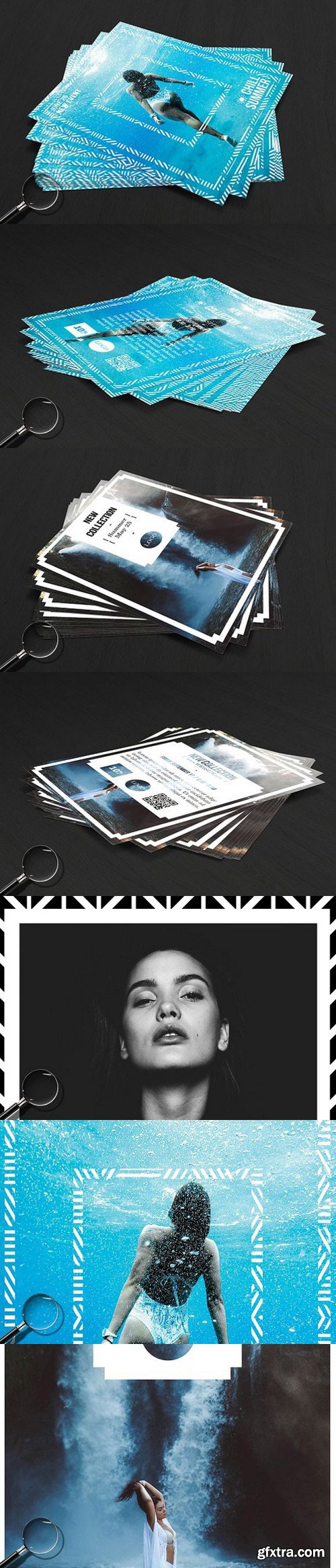 CM - 3 Front & Back Minimal Modern Flyers 1573179