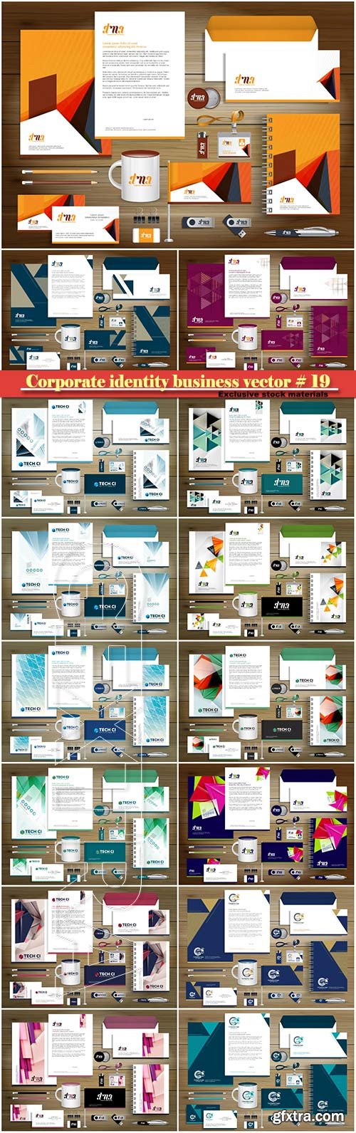 Corporate identity business vector # 19