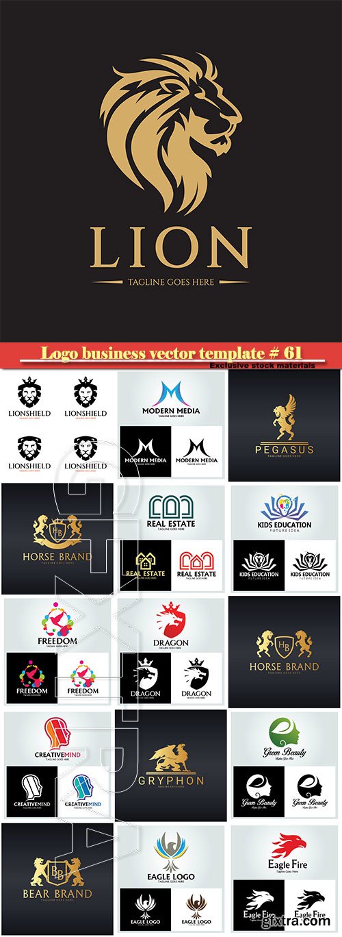 Logo business vector illustration template # 61