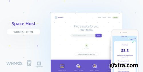 ThemeForest - Space Host WHMCS & HTML Landing Page (Update: 14 June 17) - 19787437