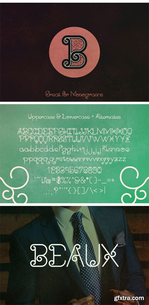 CM 1625544 - Beaux Typeface + Extras