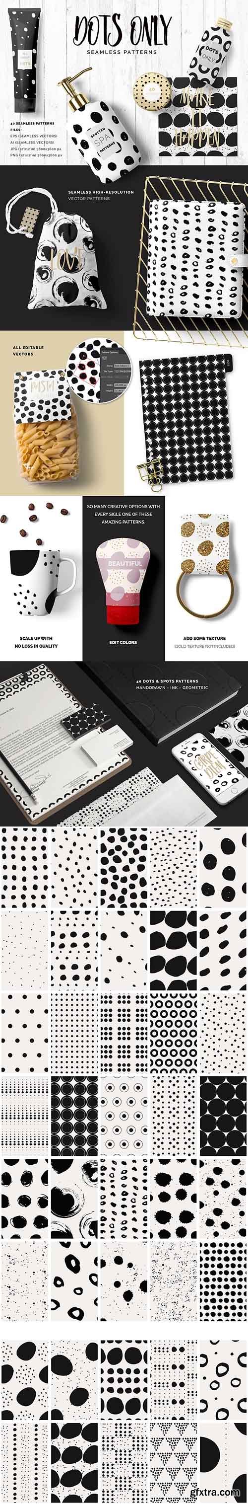 Dots Spots Seamless Patterns - CM 1395223