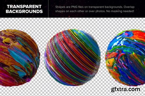 CreativeMarket Planetary: 50 Abstract 3D Shapes 1543952