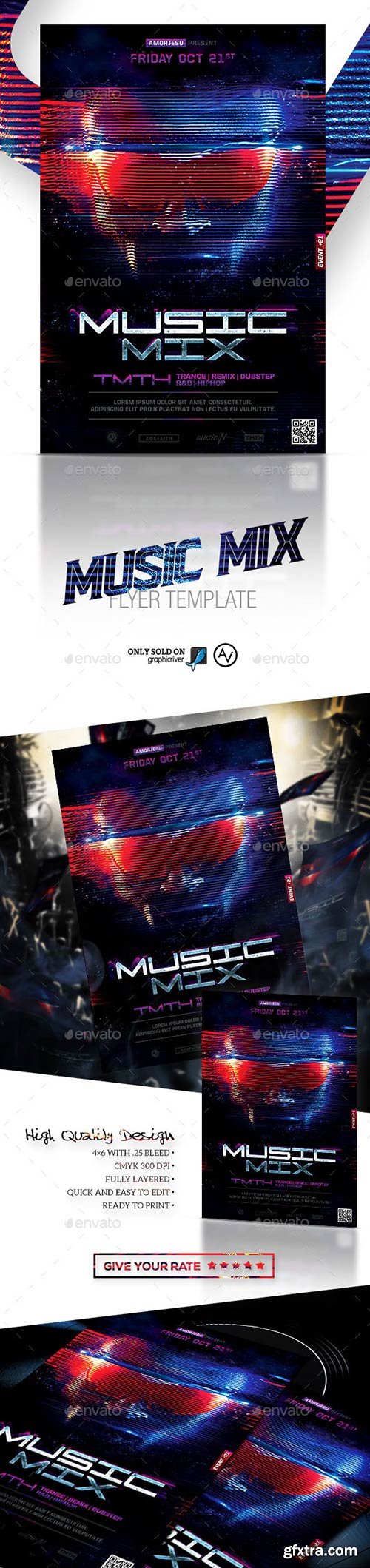 Graphicriver - Music Mix Flyer Template 16254383