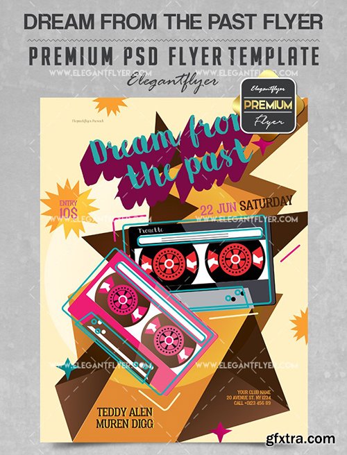 Dream from the Past – Flyer PSD Template + Facebook Cover