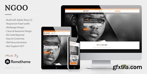 ThemeForest - NGOO v1.0 - Charity, Non-profit, and Fundraising Muse Template - 19381116