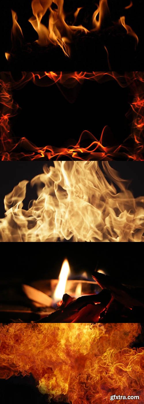 Fire, flame, fiery frame