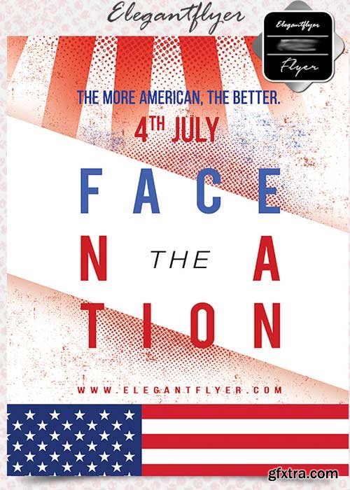 Face nation V14 Flyer PSD Template + Facebook Cover