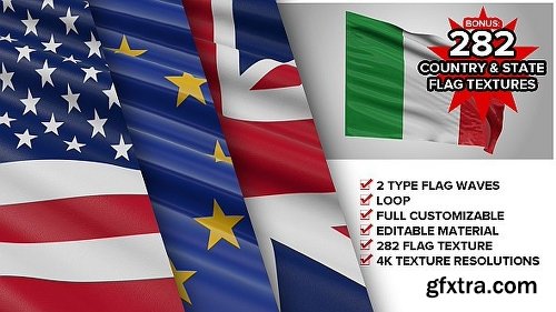 Videohive Custom Element 3D Flag 4640457