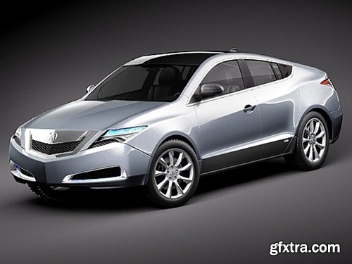 Acura ZDX 2010 Concept Car 3D Model