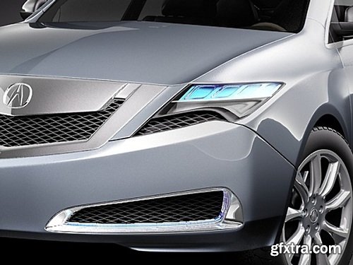 Acura ZDX 2010 Concept Car 3D Model