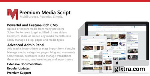 CodeCanyon - Premium Media Script v1.6.1 - 9324018