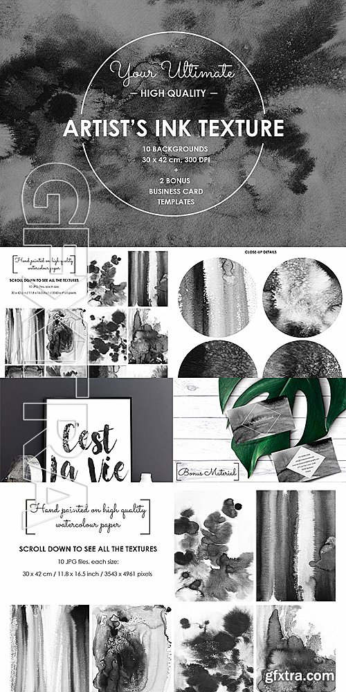 CreativeMarket ARTIST'S INK TEXTURES 1356497