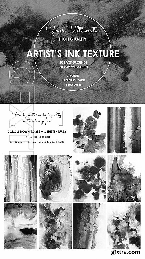 CreativeMarket ARTIST'S INK TEXTURES 1356497