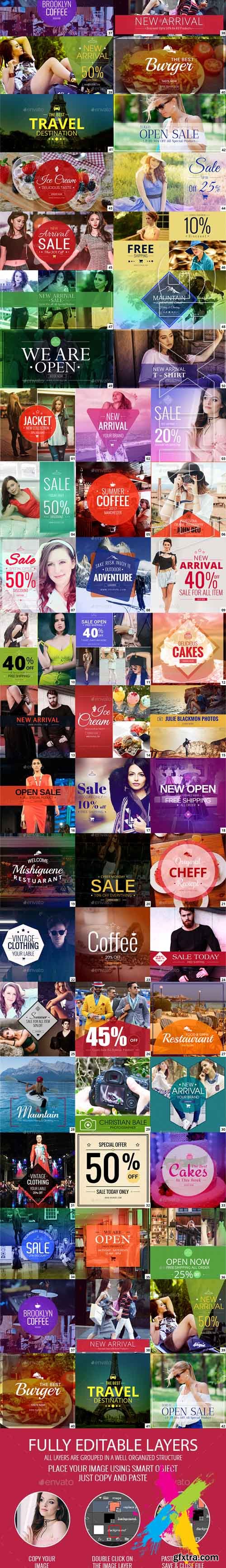 Graphicriver - 50 Facebook Promotion Banners 20280949