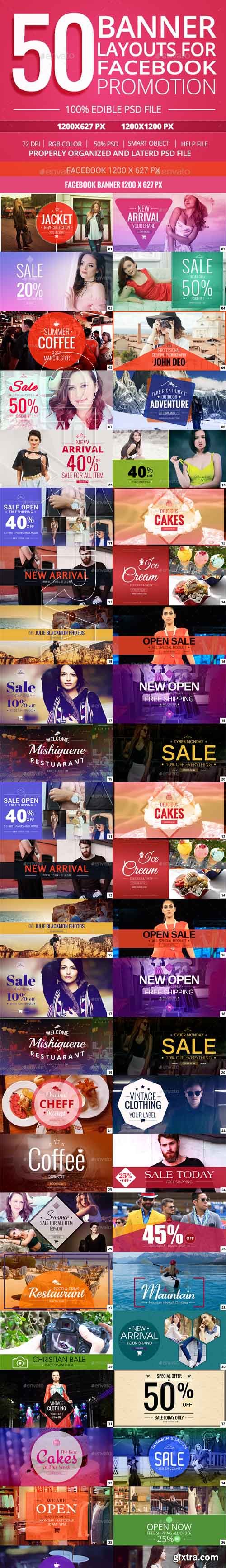 Graphicriver - 50 Facebook Promotion Banners 20280949