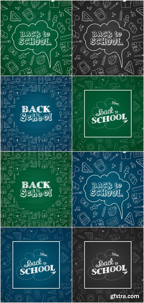 Banner School Vector Illustration # 2 8X EPS