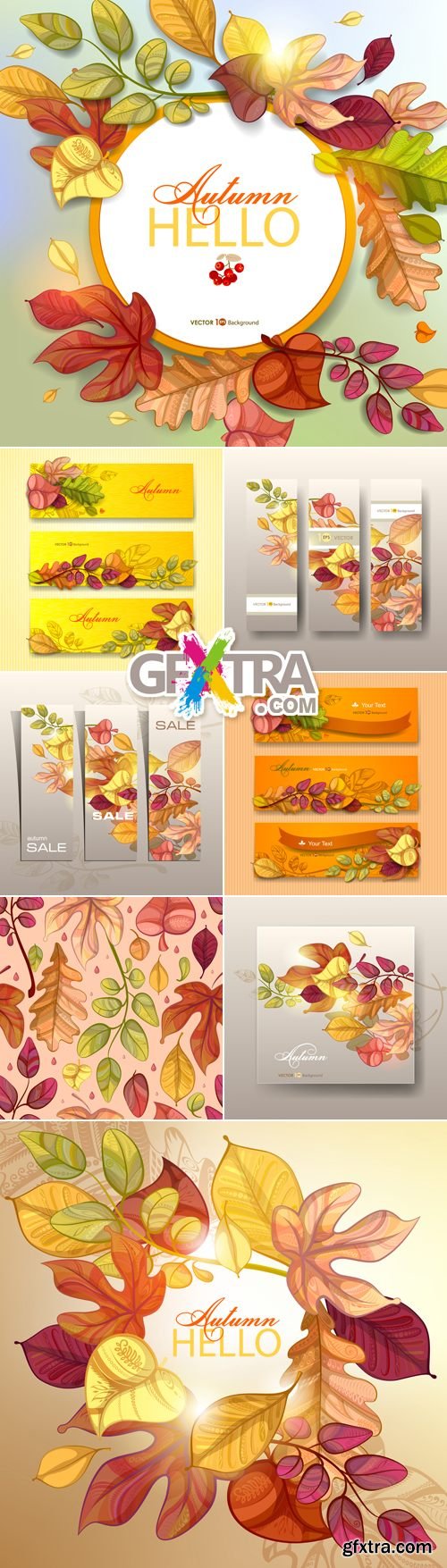 Autumn 2017 Banners Vector