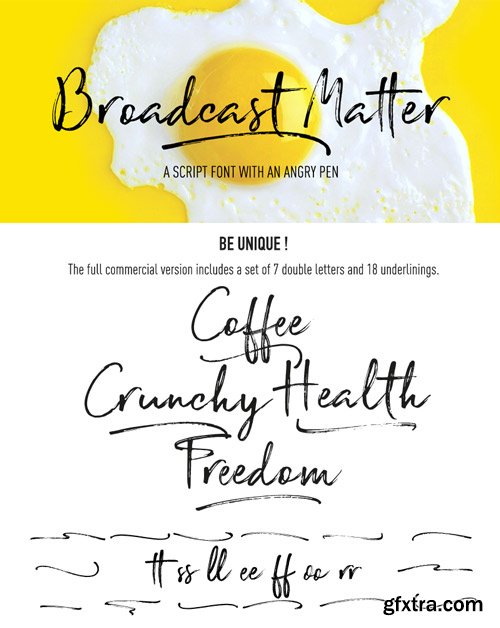 Broadcast Matter Font