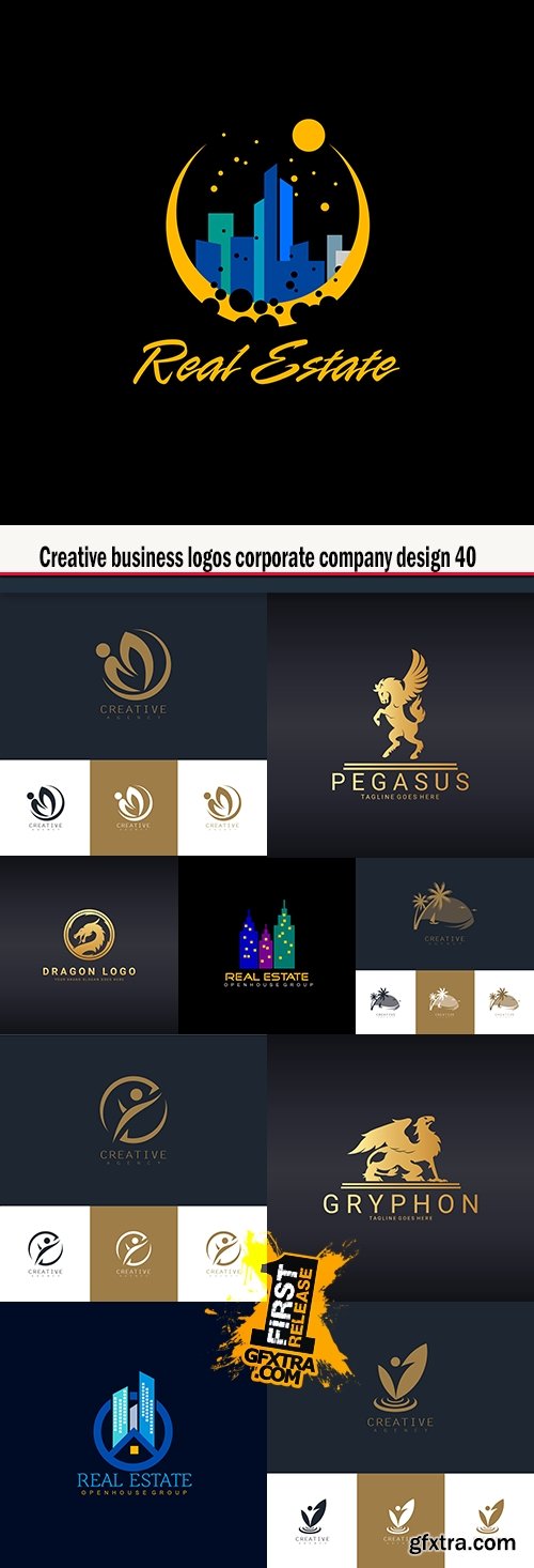 Creative business logos corporate company design 40