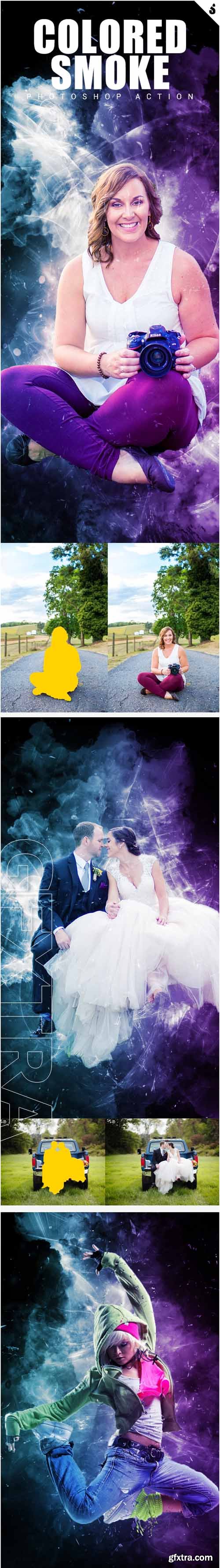 Graphicriver - Coloured Smoke Photoshop Action 20221923