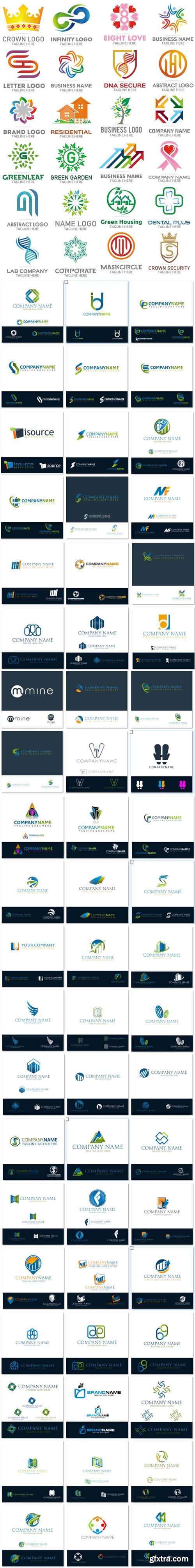 90 Business Logo Designs in Vector