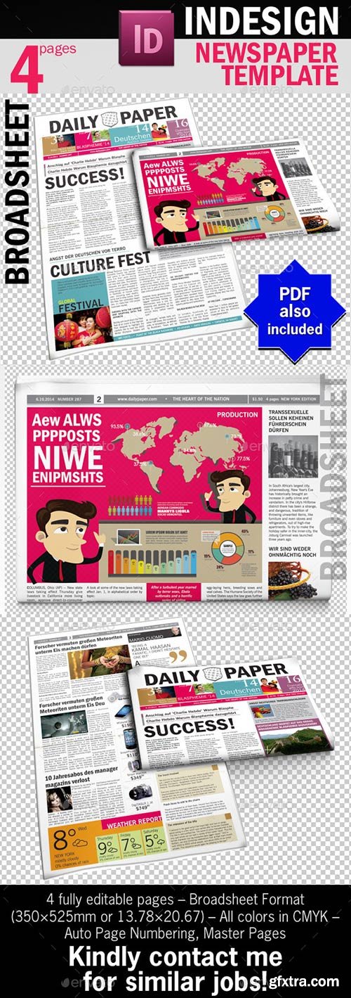 Graphicriver - DailyPaper :: Newspaper Template 9956032