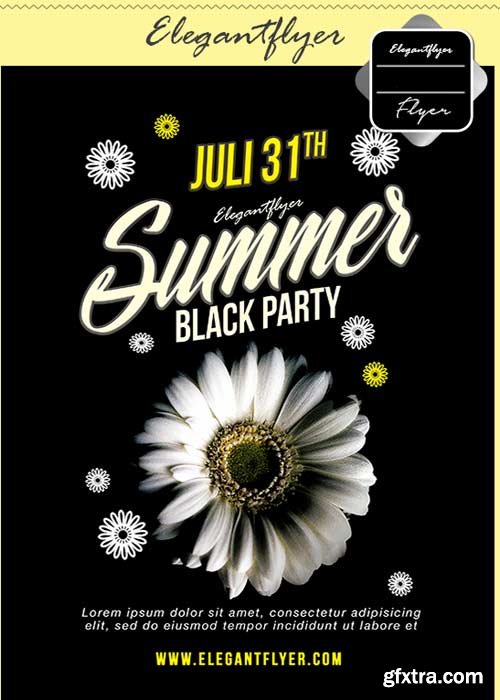 Summers Time V23 Flyer PSD Template + Facebook Cover