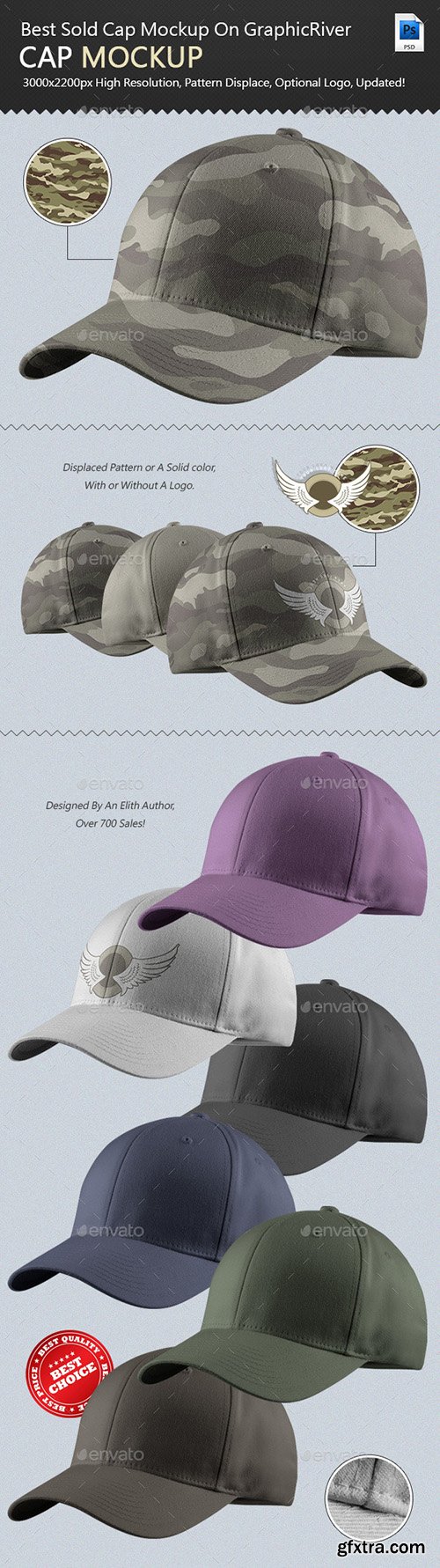 Graphicriver Professional Cap Mock-up Ver2.0 165981