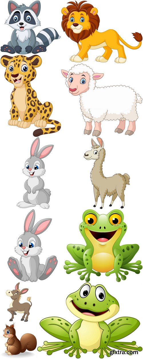 Animals vector illustration 11X EPS