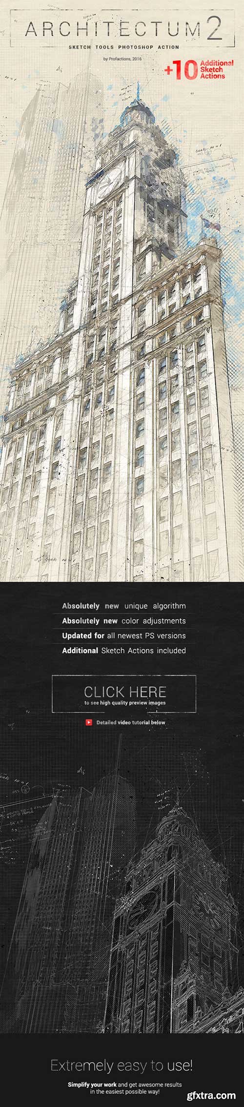 Graphicriver - Architectum 2 - Sketch Tools Photoshop Action 18436174