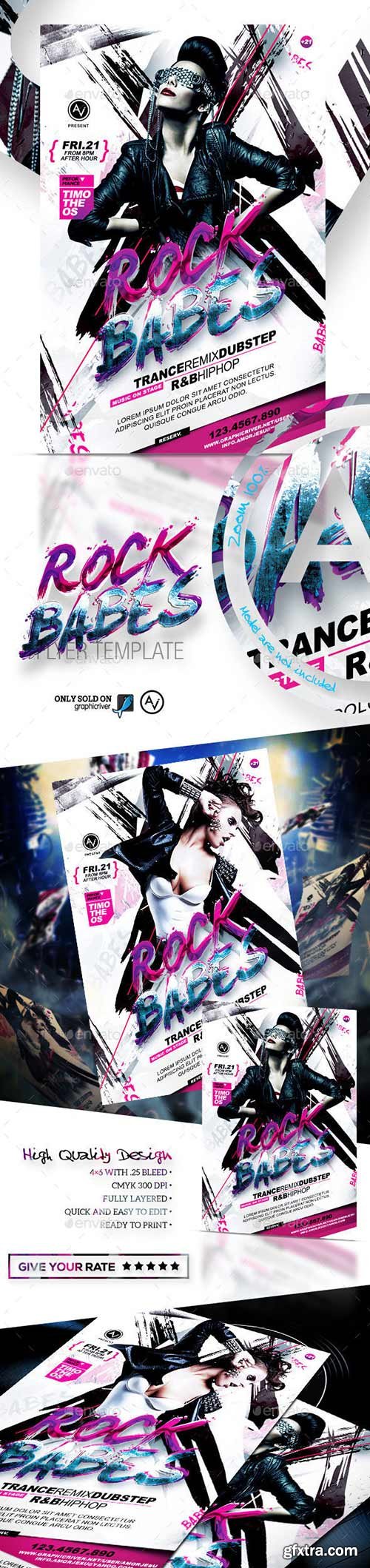 Graphicriver - Rock Babes Flyer Template 11403778